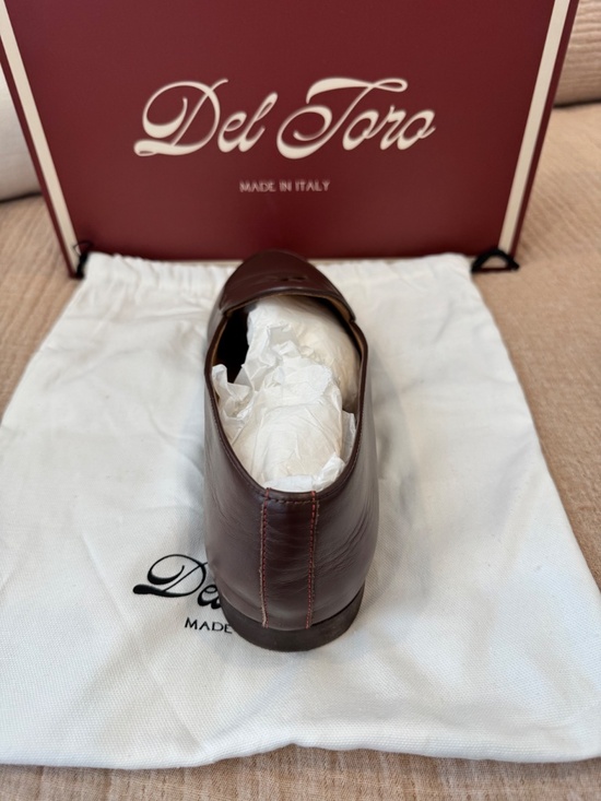 Del Toro Brown Leather Milano Loafer main image 6